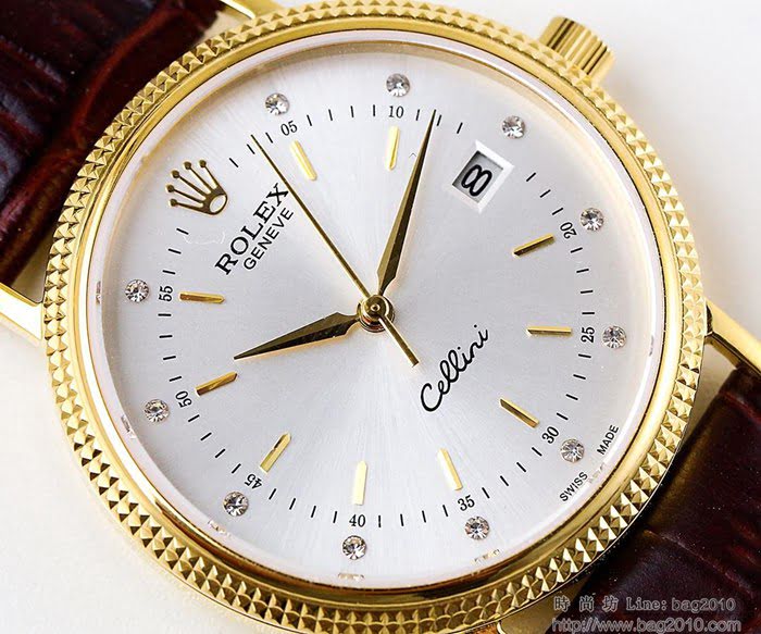 ROLEX勞力士 至尊名表 切利尼系列 904L鋼質表殼 進口超薄9015機芯 透底 防水 高檔男士腕表  wssb4080